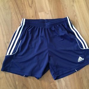 Adidas Climalite blue & white shorts
